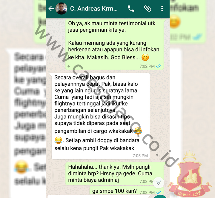 Andreas Pengiriman 2 pom jakarta bangka