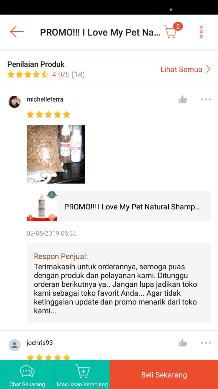 testimonial dog cat pet shampoo conditioner anjing kucing hewan