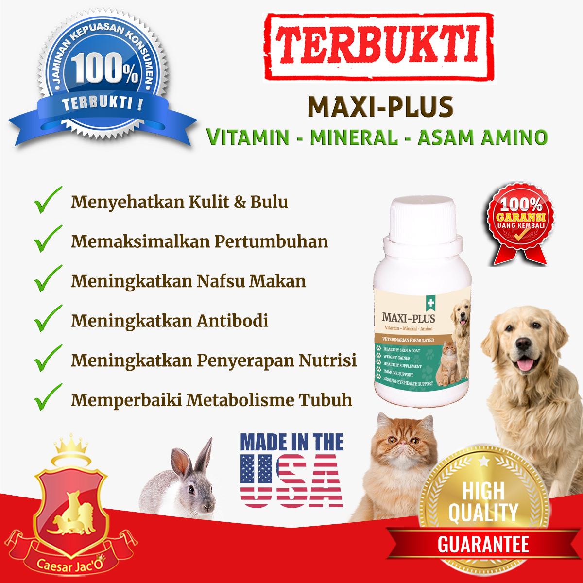 Kalsium, Mineral Untuk Anjing dan Kucing  Caesar Jacu0027O Kennel u0026 Shop