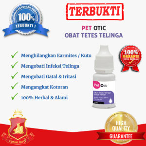 Pet Otic Obat Tetes Teliinga Anjing Kucing Hewan Kutu Infeksi Iritasi